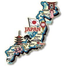Japan Jumbo Country Magnet by