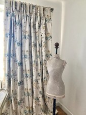 Rideaux en soie vintage Designers Guild MTM John Lewis - roses Cottagecore B/OUT