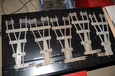 Hornby lot de 5 aiguillages symétrique rails métallique en 2 rails et échelle O 