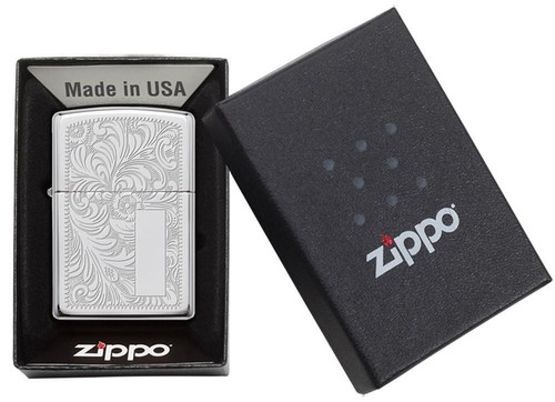 Chrome zippo venetian - zippo,