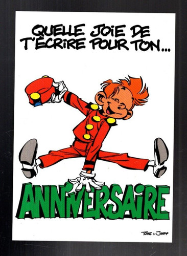 Carte postale spirou quelle - carte, spirou.
