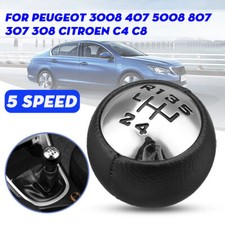 5 Pommeau Levier de Vitesse pour Peugeot 3008 407 5008 807 307 308 Citroen C4