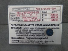 MOD11X375210      - INDRAMAT -     MOD1/1X375-210 /     Programming module  USED
