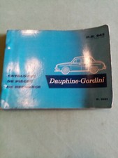 RENAULT DAUPHINE GORDINI 1091  PR 643 OCCASION
