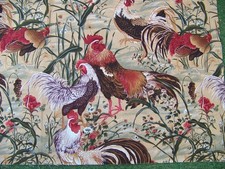 COUPON DE TISSU LES COQS DE LA
