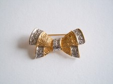 Broche Lanière Bicolore Métal Bijoux de Mode 10,4 G/3,9 X 2,2 CM