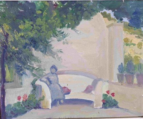 Tableau ancien huile - tableau, portrait