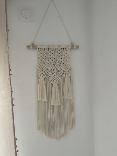 Tenture macramé fait main - tenture,