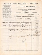 1937 MATERIEL INDUSTRIEL NEUF