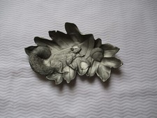 Seagull Pewter 1991 Canada vide poche écureuil glands étain