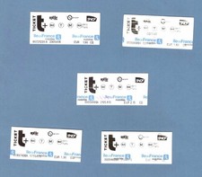 Lot de 5 TICKETS T+  (Ticket