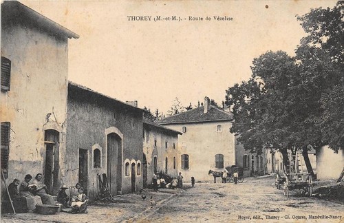 Cpa thorey route de - thorey,