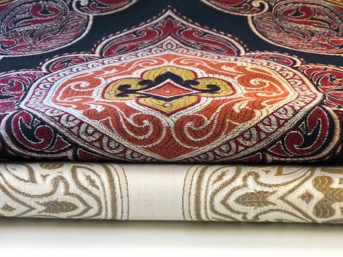 Tissu thème multicolore luxe