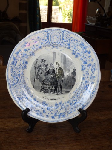 Assiette parlante creil - parlante, et