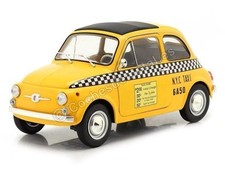 1965 Fiat 500 L Taxi New York City Amarillo 1:18 solide S1801407