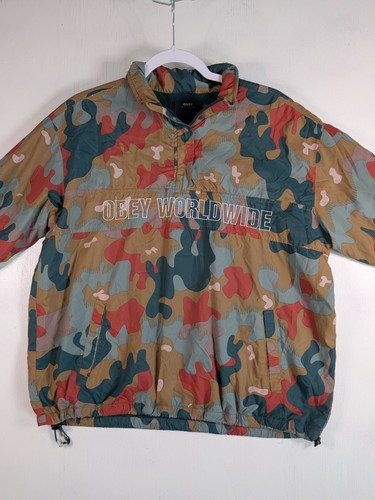 Obey worldwide camo anorak - obey,