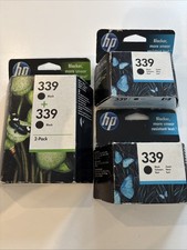 Lot 4 Cartouches  Originale HP 339 Noir Neuf Date Dépassée