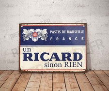 Plaque métal vintage Ricard