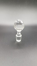 Ancien bouchon Cristal à facette Carafe flacon H 9cm Ø 20-23 mm N°5 Bel état