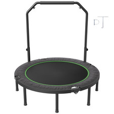 Mini trampoline pliable fitness rebounder 1315 mm avec poignée pour adulte