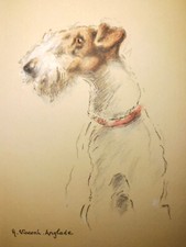 Lithographie aquarellée - Le