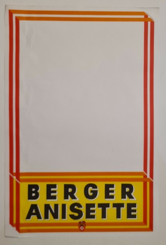 Berger anisette vers - , 1950