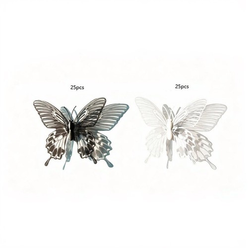 Papillons pvc blanc cm - et,