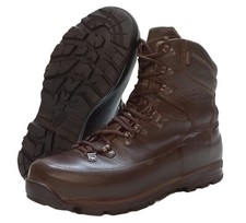 British Army Style Iturri Froid & Mouillé Météo GTX Cuir Combat Bottes Marron