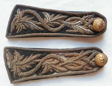 EPAULETTES BRODEES MEDECIN SERVICE DE SANTE GRANDE TENUE 3° REPUBLIQUE FRANCE 2