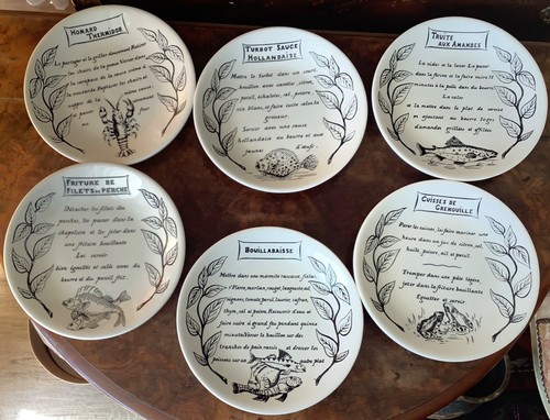 Assiettes faïence gien - assiettes,