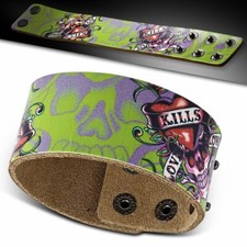 Bracelet en cuir de mode Snap