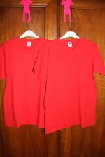 lot 2 tee-shirt T L " FRUIT of the LOOM " 