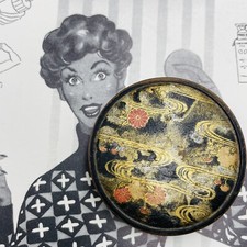 Poudrier vintage COTY décor