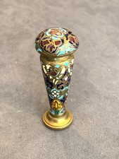 Cachet sceau en bronze émail cloisonné XIXe