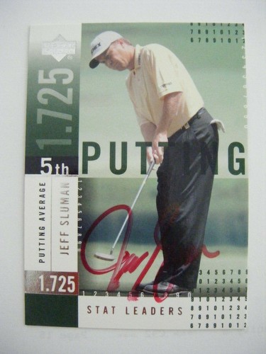 Jeff sluman signed 2002 upper - signed,