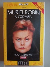 CASSETTE VHS MURIEL ROBIN A L'OLYMPIA "TOUT M'ÉNERVE "