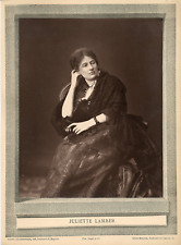 Juliette Lamber  Photoglyptie. Planche provenant de la galerie contemporaine. 