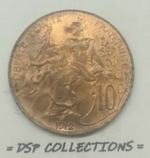 FRANCE 10 CENTIMES DUPUIS 1912 // état UNC RARE // Réf:255-M01