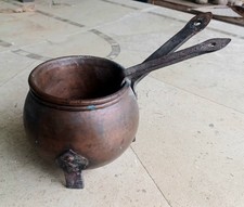 ANCIEN POT A COLLE EN CUIVRE
