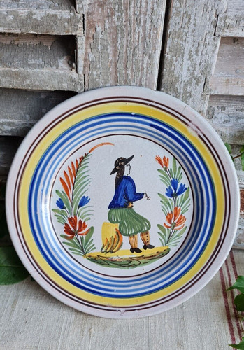 Ancienne assiette quimper - assiette,