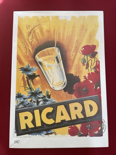 Plaque publicitaire ricard - plaque,