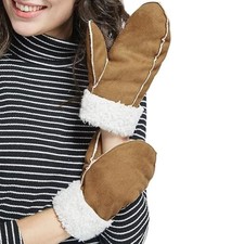 Moufles d'hiver en peau de