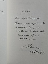 Annie ERNAUX - La place - EO Envoi Signé Bandeau Renaudot Prix NOBEL 2022