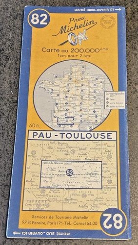 Carte michelin pau - carte, n°