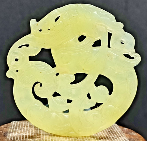 Ancien pendentif jade - ancien, en