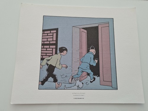 Tintin planche dessin hergé - planche,