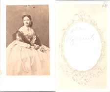 Isabelle de Bourbon, princesse des Asturies Vintage CDV albumen carte de visite 