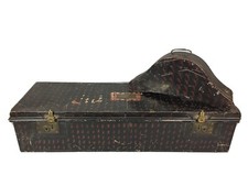 Ancienne MALLE CANTINE VOYAGE +BOÎTE CHAPEAU Ambassadeur CIECHANOWSKI Milieu 20°