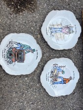 3 assiettes anciennes "les Vieux Métiers"