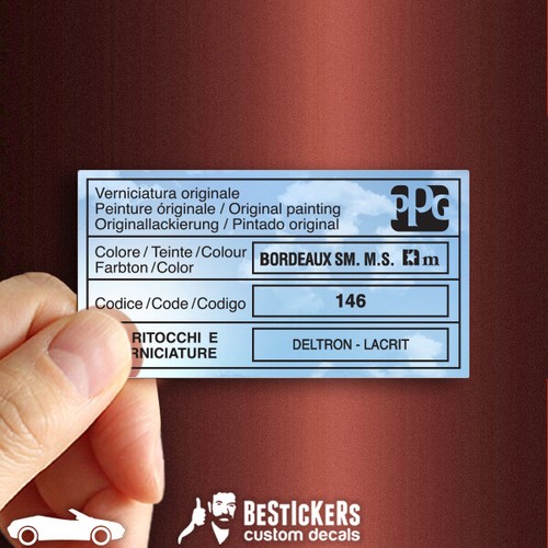 Autocollant étiquette alfa - 1,